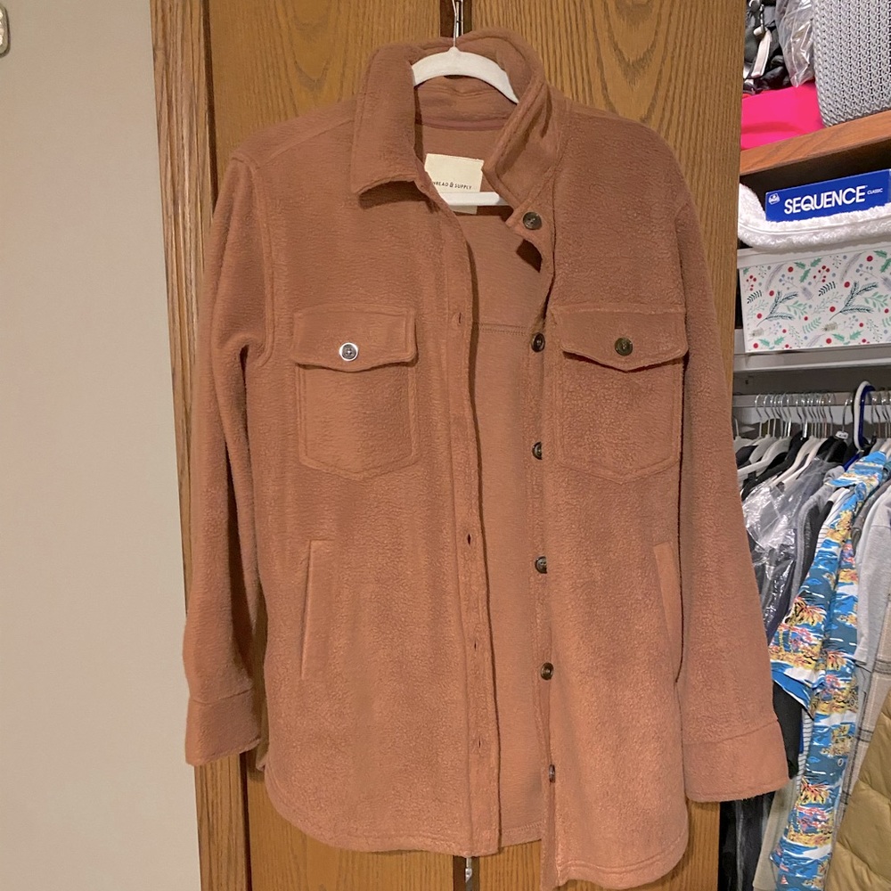 Fleece shacket